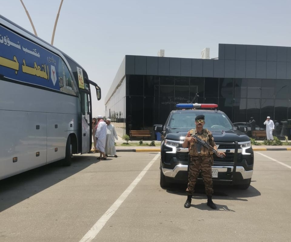 شرطة كربلاء تباشر بتأمين الطريق البري لعودة الحجاج