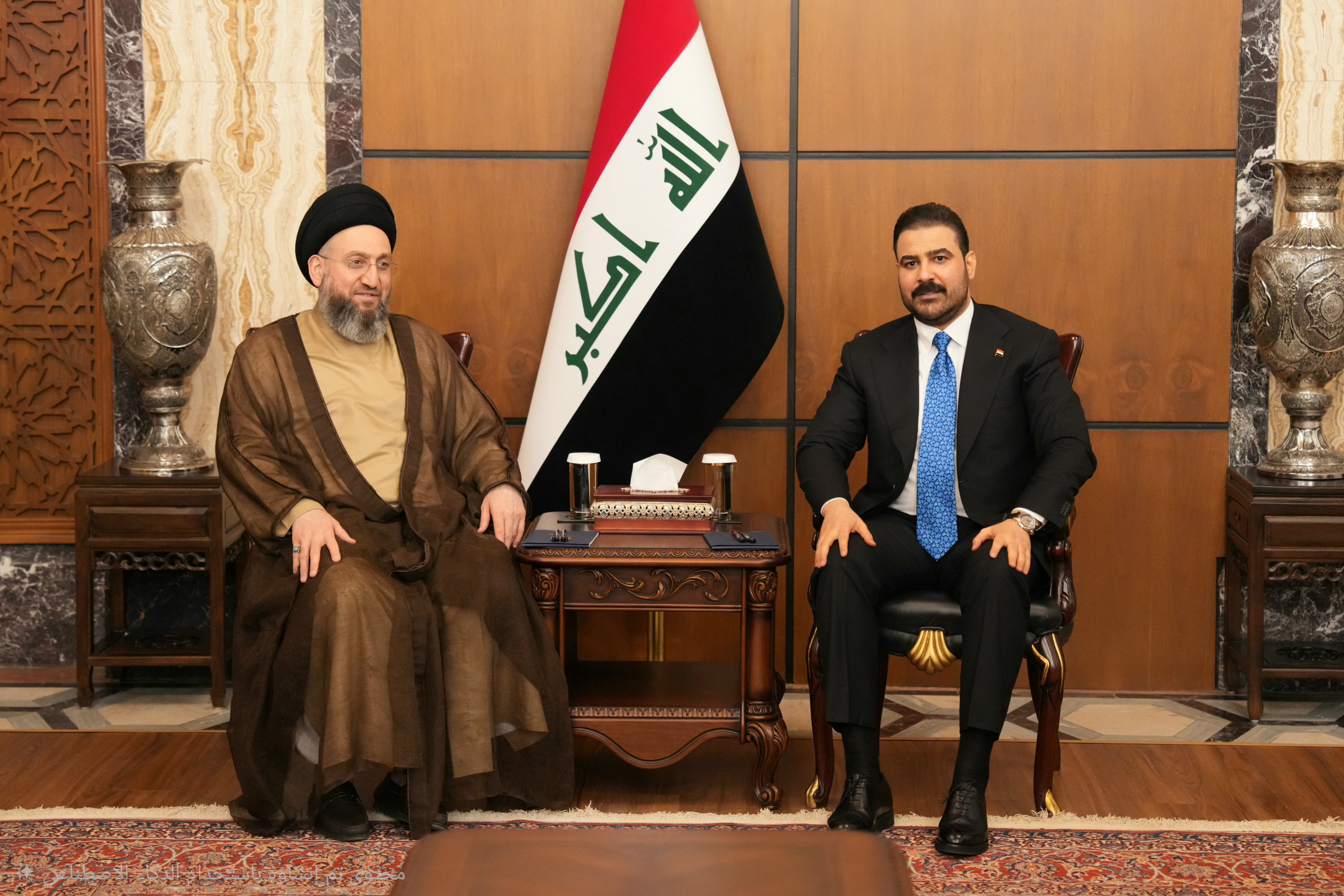 الزيدي والحكيم يبحثان جهود الحكومة في مكافحة الفساد